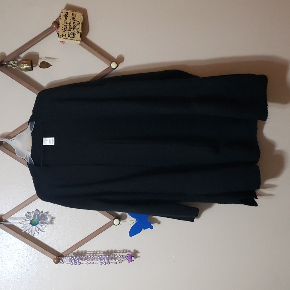Long Open Front Cardigan